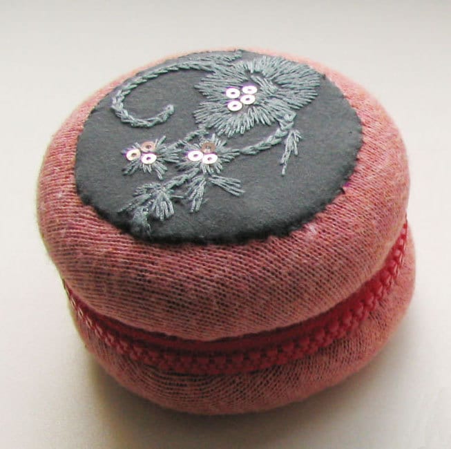Großer Macaron Tasche, Geldbörse Macaron, Macaron-Reißverschluss-Etui, Trauring Box, Ring-Box, Makronen-Box Großer Macaron Tasche, Geldbörse Macaron, Macaron-Reißverschluss-Etui, Trauring Box, Ring-Box, Makronen-Box von woodfairy