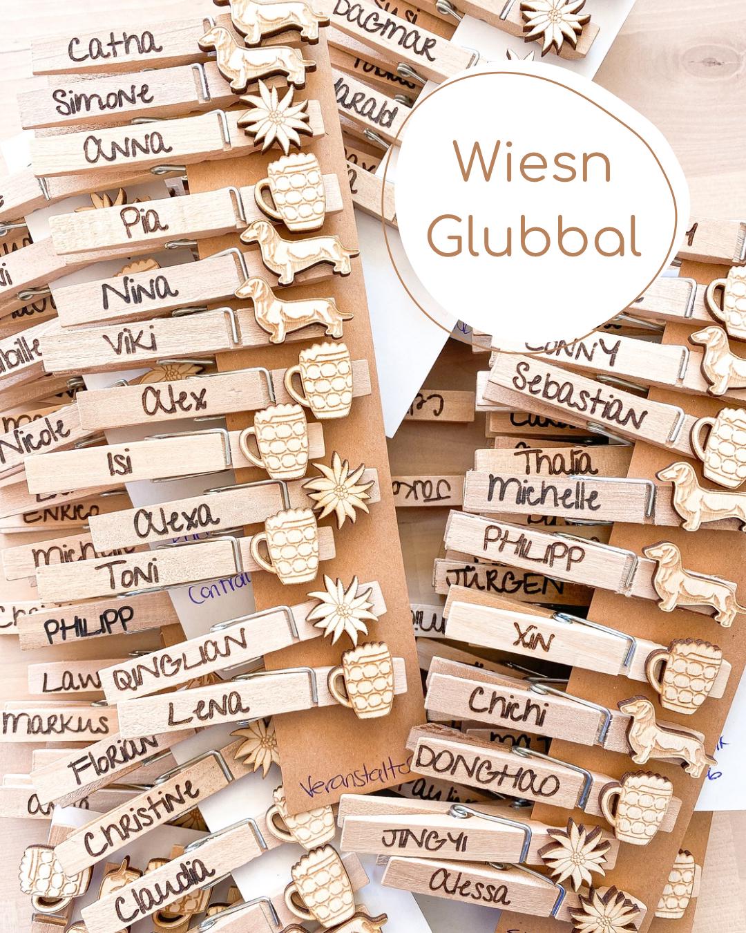 Wiesn Glubbal | Trachtenanstecker Wiesn Glubbal | Trachtenanstecker von woodsomeshop
