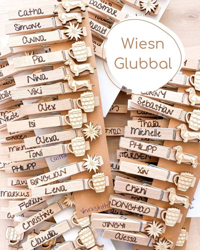Wiesn Glubbal | Trachtenanstecker Wiesn Glubbal | Trachtenanstecker von woodsomeshop