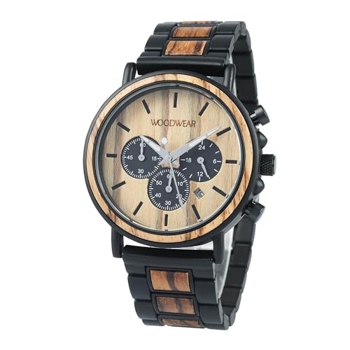 woodwear Herren Chronograph „Zeitgeist“ – Armbanduhr aus Holz & Edelstahl, nachhaltiges Design, Japanisches Quarzwerk, Holzarmband, stilvolle Herrenuhr, handgefertigt woodwear Herren Chronograph „Zeitgeist“ – Armbanduhr aus Holz & Edelstahl, nachhaltiges Design, Japanisches Quarzwerk, Holzarmband, stilvolle Herrenuhr, handgefertigt von woodwear
