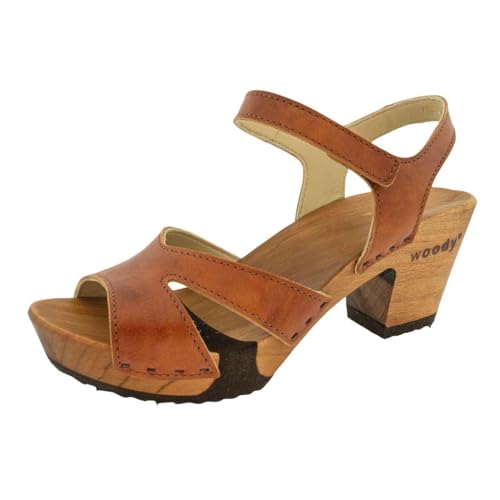 woody Damen Carmen Clog Sandalette, Safor Braun, 42 EU woody Damen Carmen Clog Sandalette, Safor Braun, 42 EU von woody