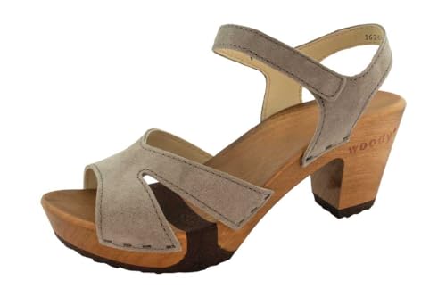 woody Damen Carmen Clog Sandalette, Sand, 37 EU von woody