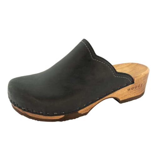 woody Damen Emma Clog, Nero, 40 EU von woody
