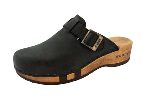 woody Damen Erika Clog, Nero, 37 EU von woody