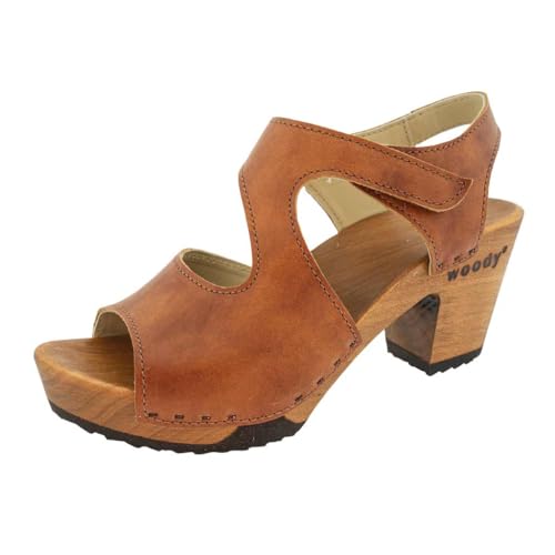 woody Damen Hannah Clog Sandalette, Safor Braun, 40 EU woody Damen Hannah Clog Sandalette, Safor Braun, 40 EU von woody