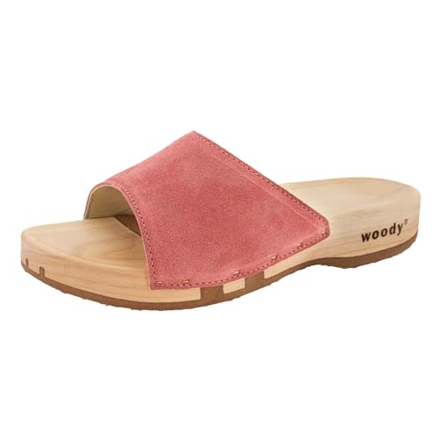 woody Damen Juna Clog Pantolette, Flamingo, 42 EU woody Damen Juna Clog Pantolette, Flamingo, 42 EU von woody