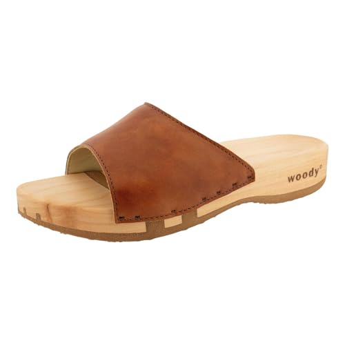 woody Damen Juna Clog Pantolette, Safor Braun, 41 EU woody Damen Juna Clog Pantolette, Safor Braun, 41 EU von woody