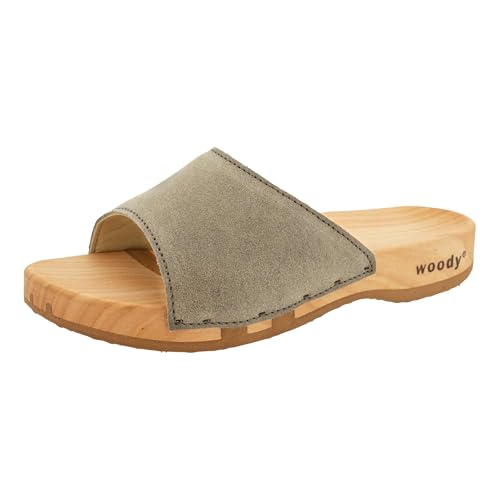 woody Damen Juna Clog Pantolette, Sand, Numeric_36 EU von woody