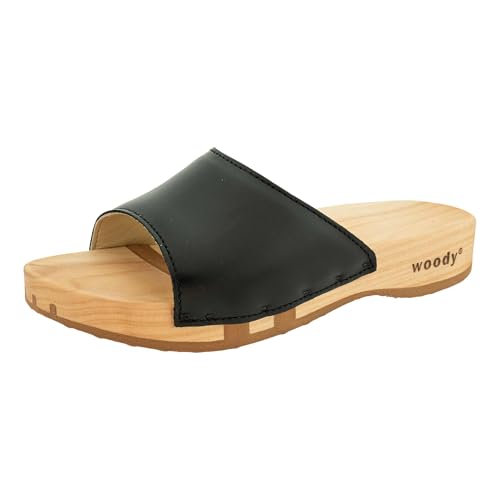woody Damen Juna Clog Pantolette, Schwarz, 37 EU woody Damen Juna Clog Pantolette, Schwarz, 37 EU von woody