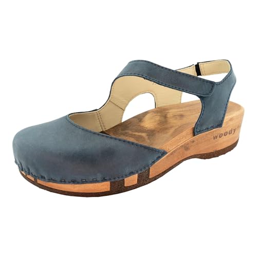 woody Damen Nicole Clog Sandale, Avion, 41 EU woody Damen Nicole Clog Sandale, Avion, 41 EU von woody