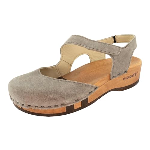 woody Damen Nicole Clog Sandale, Sand, 40 EU woody Damen Nicole Clog Sandale, Sand, 40 EU von woody