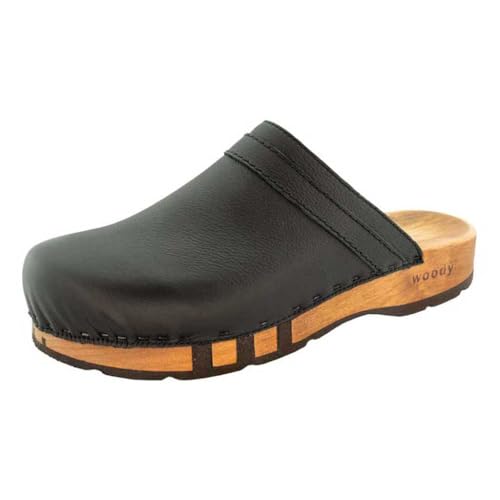 woody Herren Harry Clog, Schwarz, 47 EU von woody