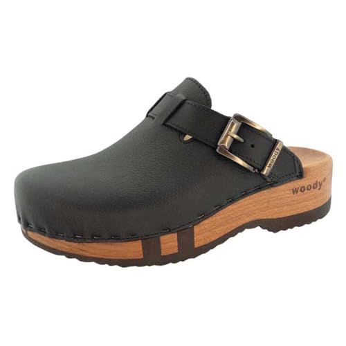 woody Herren Leon Clog, Schwarz, 44 EU von woody