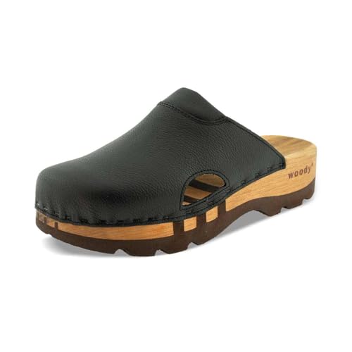 woody Herren Lissabon Clog, Schwarz, 42 EU von woody