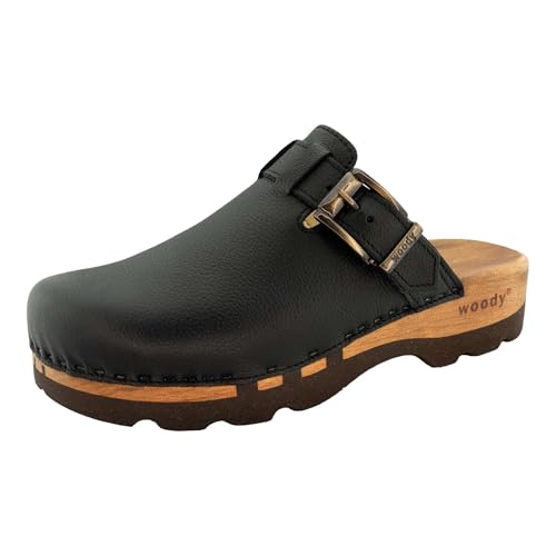 woody Herren Lukas Clog, Schwarz, 43 EU von woody