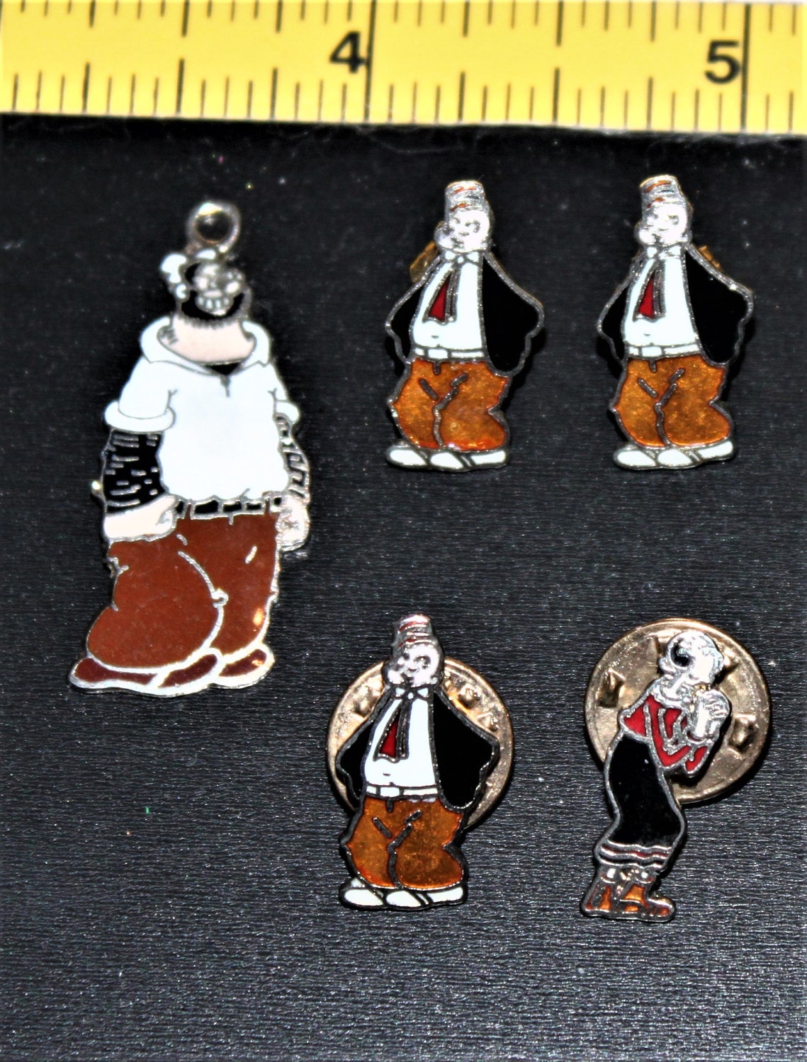 King Features Popeye The Sailor Man Bluto Olive Oyl J. Wellington Wimpy Vintage Charms Krawattenclips Pins Ohrringe Cartoon Comic King Features Popeye The Sailor Man Bluto Olive Oyl J. Wellington Wimpy Vintage Charms Krawattenclips Pins Ohrringe Cartoon Comic von wookiedesigns