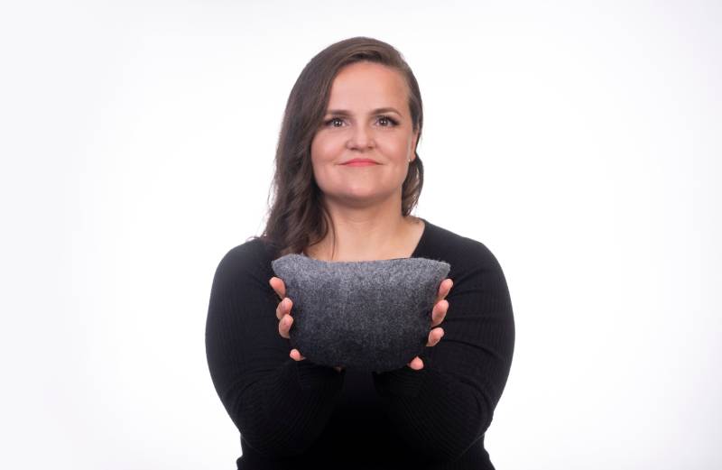 Gefilzte Kosmetiktasche Aus Merinowolle von woolDesign