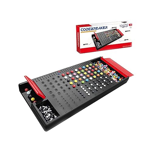 woopie! Code Breaker Spiel - Geheimcode & Mastermind Brettspiel - Denkspiel Set - Strategie Familienspiel - Lernspielzeug für Kinder & Erwachsene, Blau,schwarz von woopie!