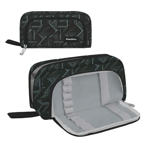 wooshwa Federmäppchen Federmappe Federtasche Etui Stifte 6 Fach, Große Kapazität Pencil Case Mäppchen Schlampermäppchen für Jungs Jungen Mädchen Teenager Erwachsene - Dunkel Geometrisch wooshwa Federmäppchen Federmappe Federtasche Etui Stifte 6 Fach, Große Kapazität Pencil Case Mäppchen Schlampermäppchen für Jungs Jungen Mädchen Teenager Erwachsene - Dunkel Geometrisch von wooshwa