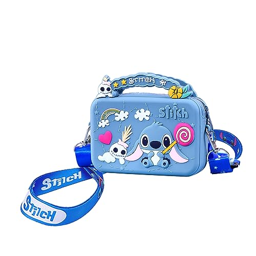 Stitch Kids Purse Unzip Silica Gel Coin Bag Cute Cartoon Kinder Münze Geldbörsen Kinder Brieftasche mit Zip Pocket für Geburtstag Geschenk von wopin