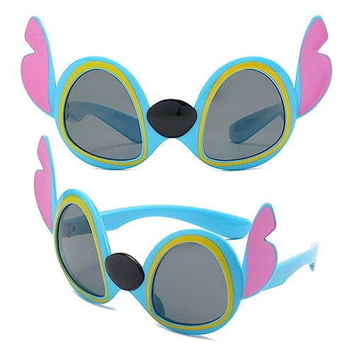 wopin Stitch Sonnenbrille, niedliche polarisierte Sonnenbrille für Kinder, flexibler Rahmen 100% UV400 Schutz, geeignet für Jungen und Mädchen im Alter von 3-10 Jahren von wopin