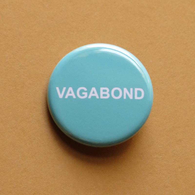 Vagabond Button L Wanderer Geschenk Abenteuer Reise von wordforwordfactory