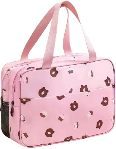 wordmouk Kulturbeutel Tragbare Kosmetiktaschen für Handtasche Damen Kulturtaschen Waschtasche Kosmetiktasche Groß Waschbeutel Fitness Waschbeutel Wasserdicht Reise Make-up Organizer von wordmouk