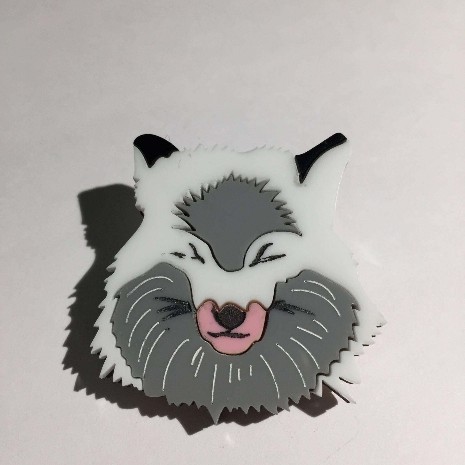 Arctic Fox Brosche von workingclasp