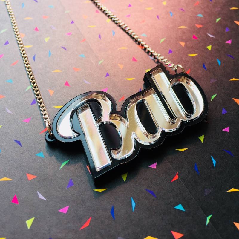 Bab Laser Geschnitten Halskette, Birmingham & Schwarz Land von workingclasp