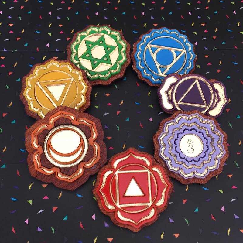 Chakra Heilige Geometrie Brosche von workingclasp