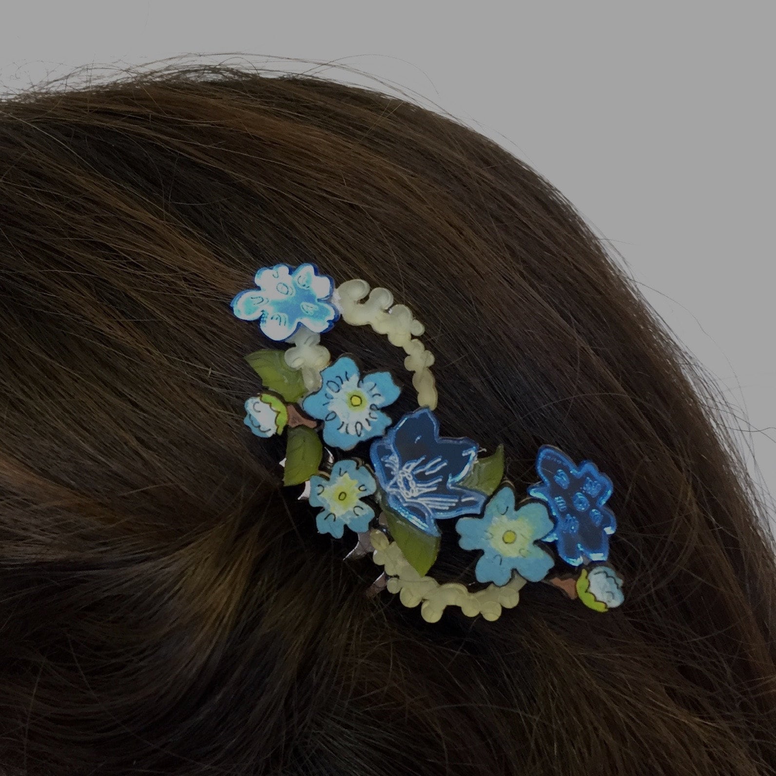 Forget-Me-Knot Haircomb von workingclasp