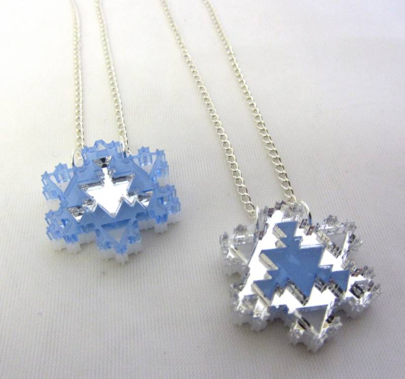 Gefrorene Inspiriert Fraktale Schneeflocke Halskette von workingclasp