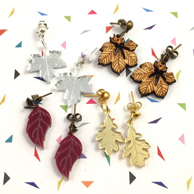 Herbst Blätter Ohrringe von workingclasp