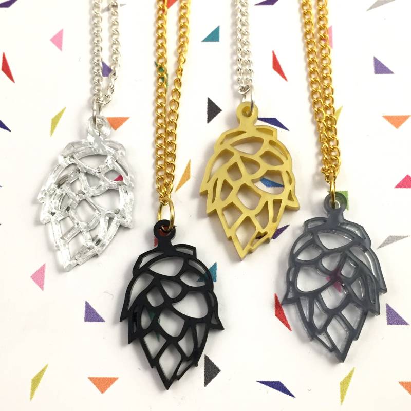 Hop Flower Anhänger Halskette von workingclasp