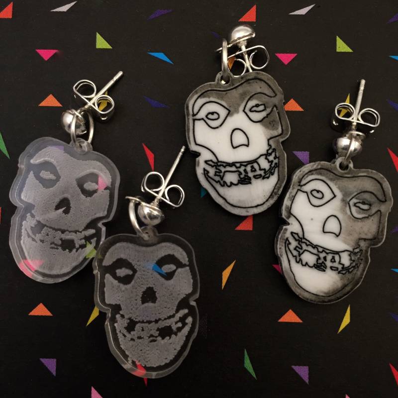 Misfits Schädel Ohrringe von workingclasp