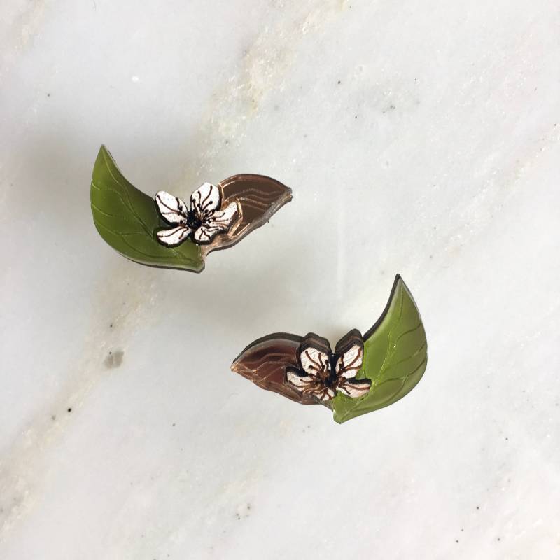 st Clements Orangen Oder Zitronen Blüte Ohrringe von workingclasp