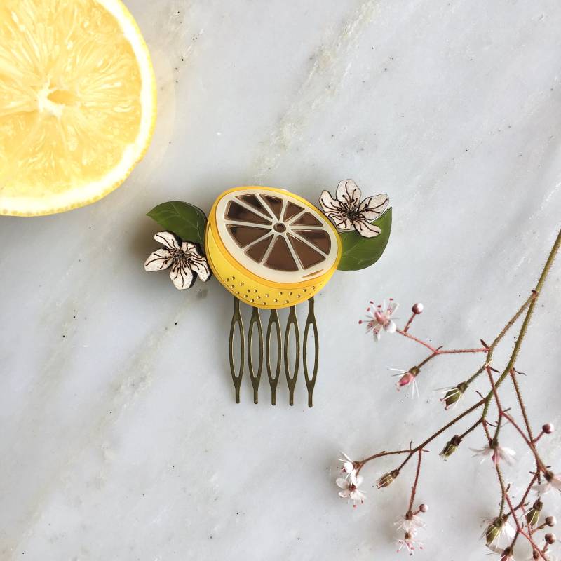 st Clements Orangen Oder Zitronen Haarkamm von workingclasp