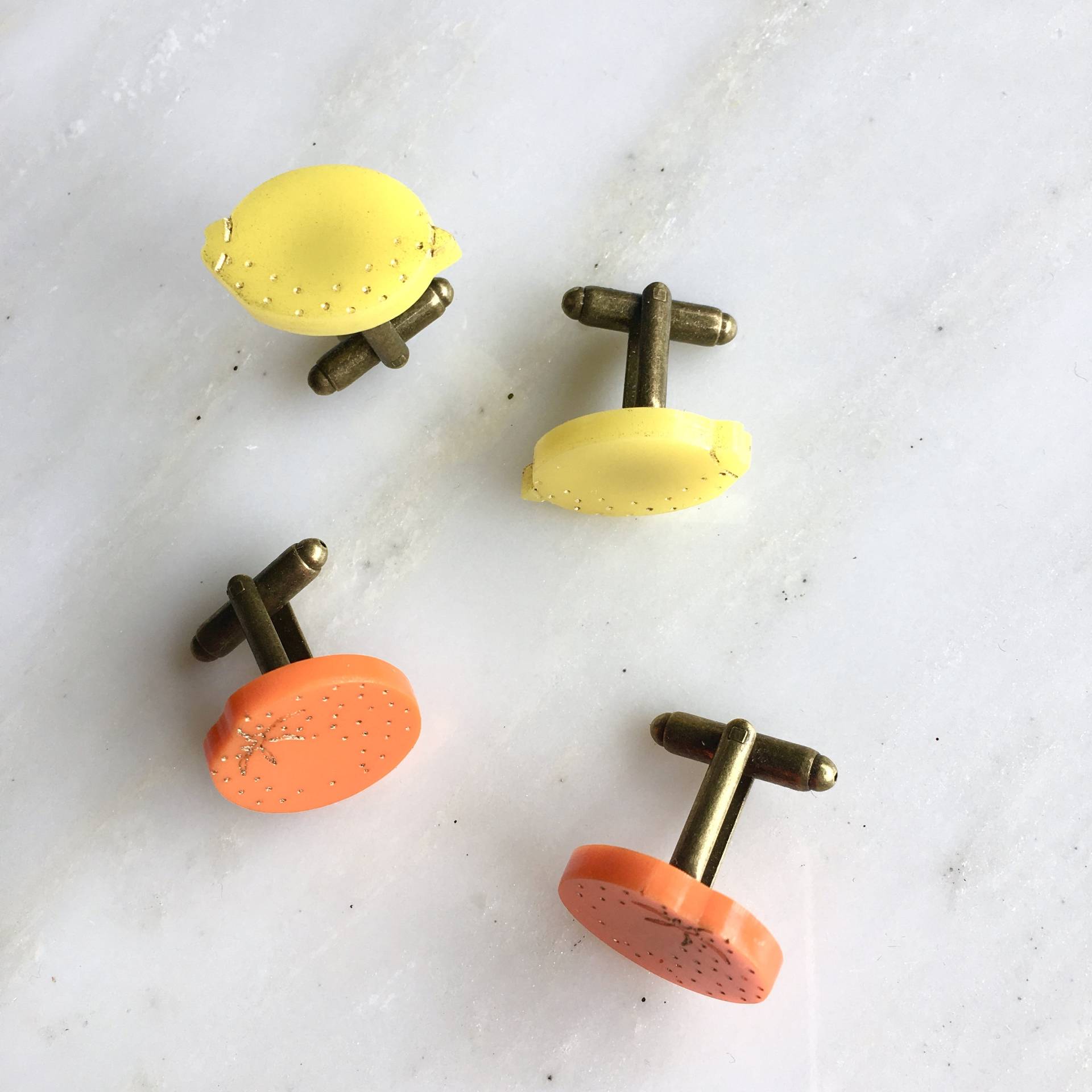 st Clements Orangen Oder Zitronen Manschettenknöpfe von workingclasp