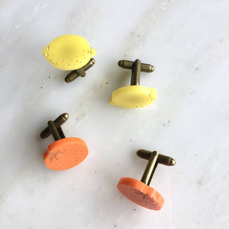 st Clements Orangen Oder Zitronen Manschettenknöpfe von workingclasp