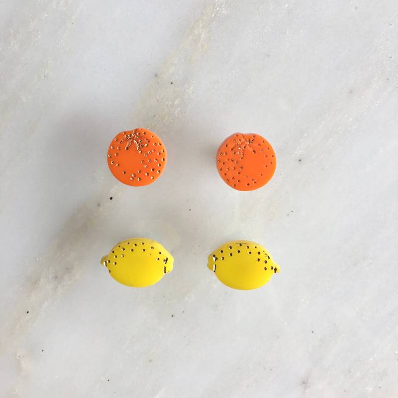 st Clements Orangen Oder Zitronen Ohrstecker von workingclasp