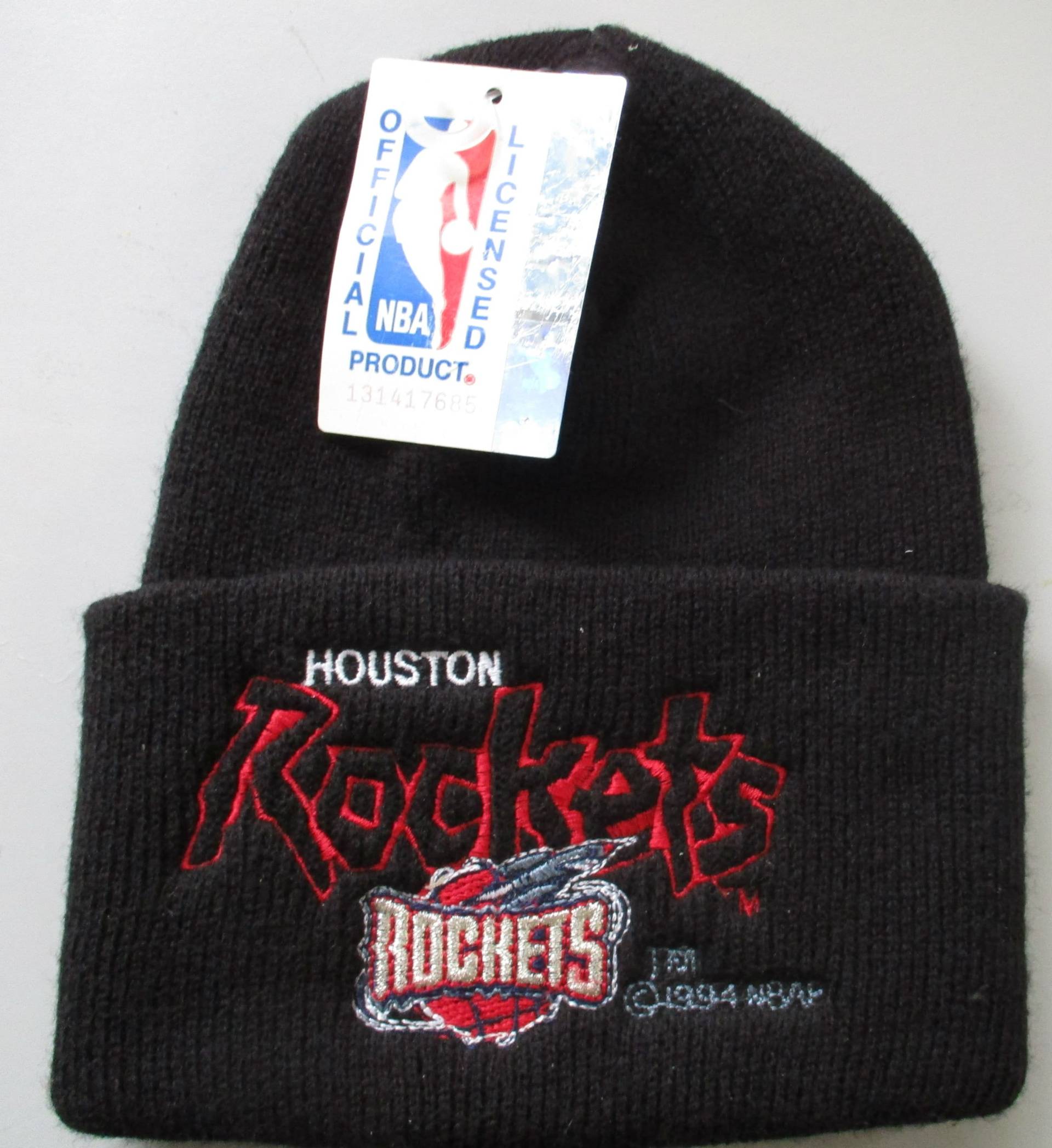 Vintage Houston Rockets Nba Basketball Big Script Mütze Von Rossmor Ind. Ohio New With Tags Made in Usa Strickwaren Hi-Bulk von workingclassrebel