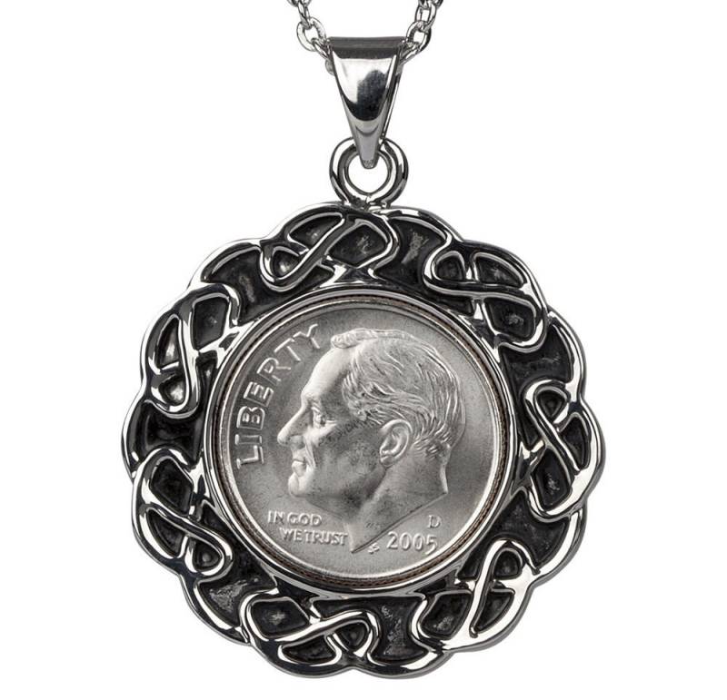 1976 Dime Coin Halskette Handgemachter Us Münzschmuck von worldcoincufflinks