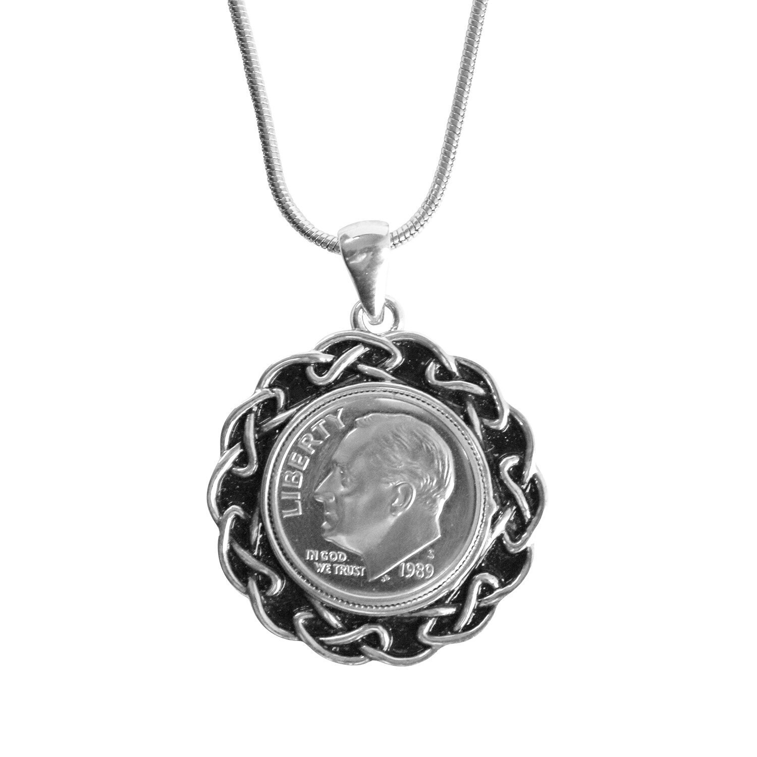 1989 Geburtstag Für Frau - Anhänger Münze Halskette Geburtstagsgeschenk Frauen von worldcoincufflinks