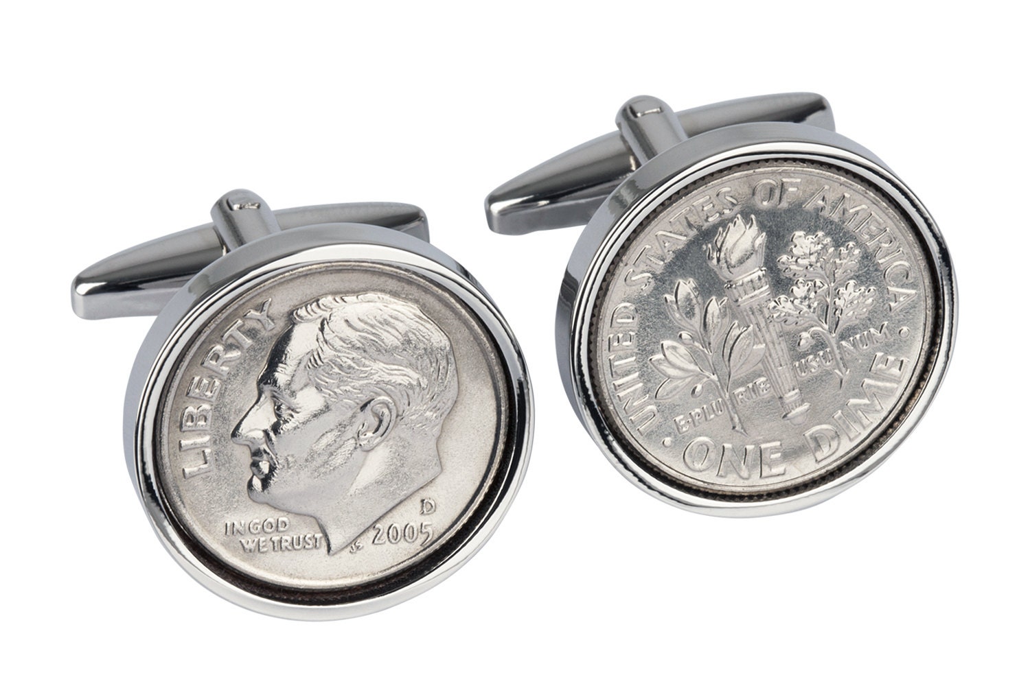 2005 Dime Coin Manschettenknöpfe - Jahre Geschenk Für Ihn von worldcoincufflinks