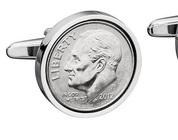2012 Hochzeitstag - American Dime Münze Manschettenknöpfe -Perfect Jahrestag Geschenk Für Männer Mann Echte von worldcoincufflinks