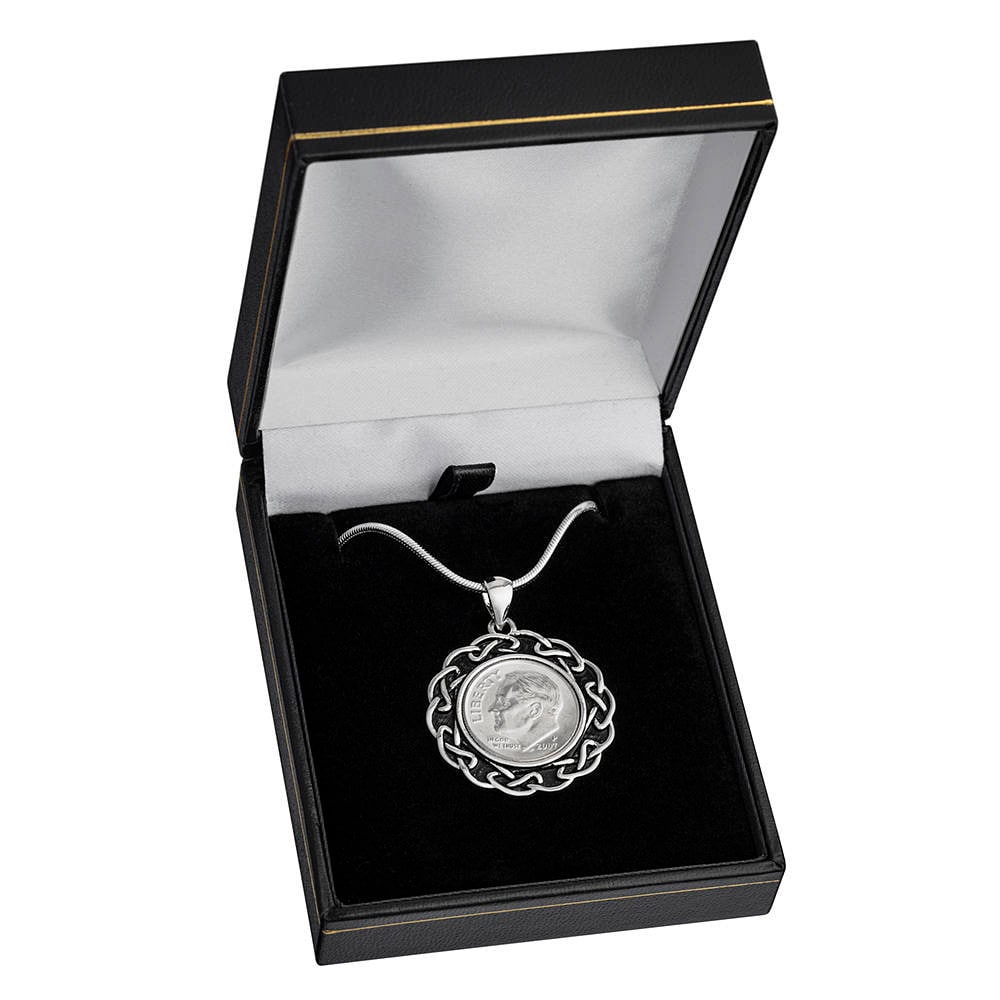 2014 Jubiläumsgeschenk - Münzanhänger Schlangenkette Und Präsentationsbox Inklusive 100% Zufriedenheit von worldcoincufflinks
