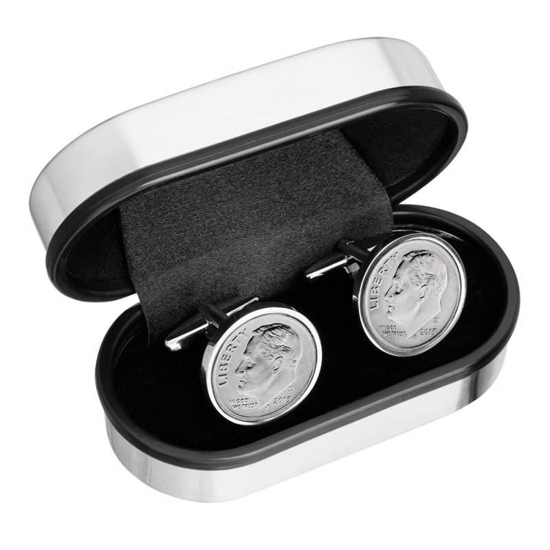 2015 Dime Manschettenknöpfe Geschenk Zum 10 Jahre Jubiläum von worldcoincufflinks