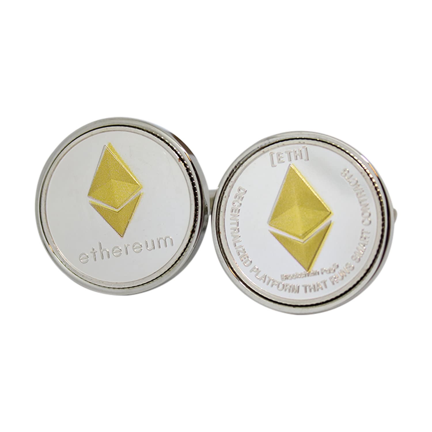 Gold Und Silber Münz Manschettenknöpfe - Präsentationsbox Inklusive 100% Zufriedenheit Sammlerstück Cyrptocurrency von worldcoincufflinks