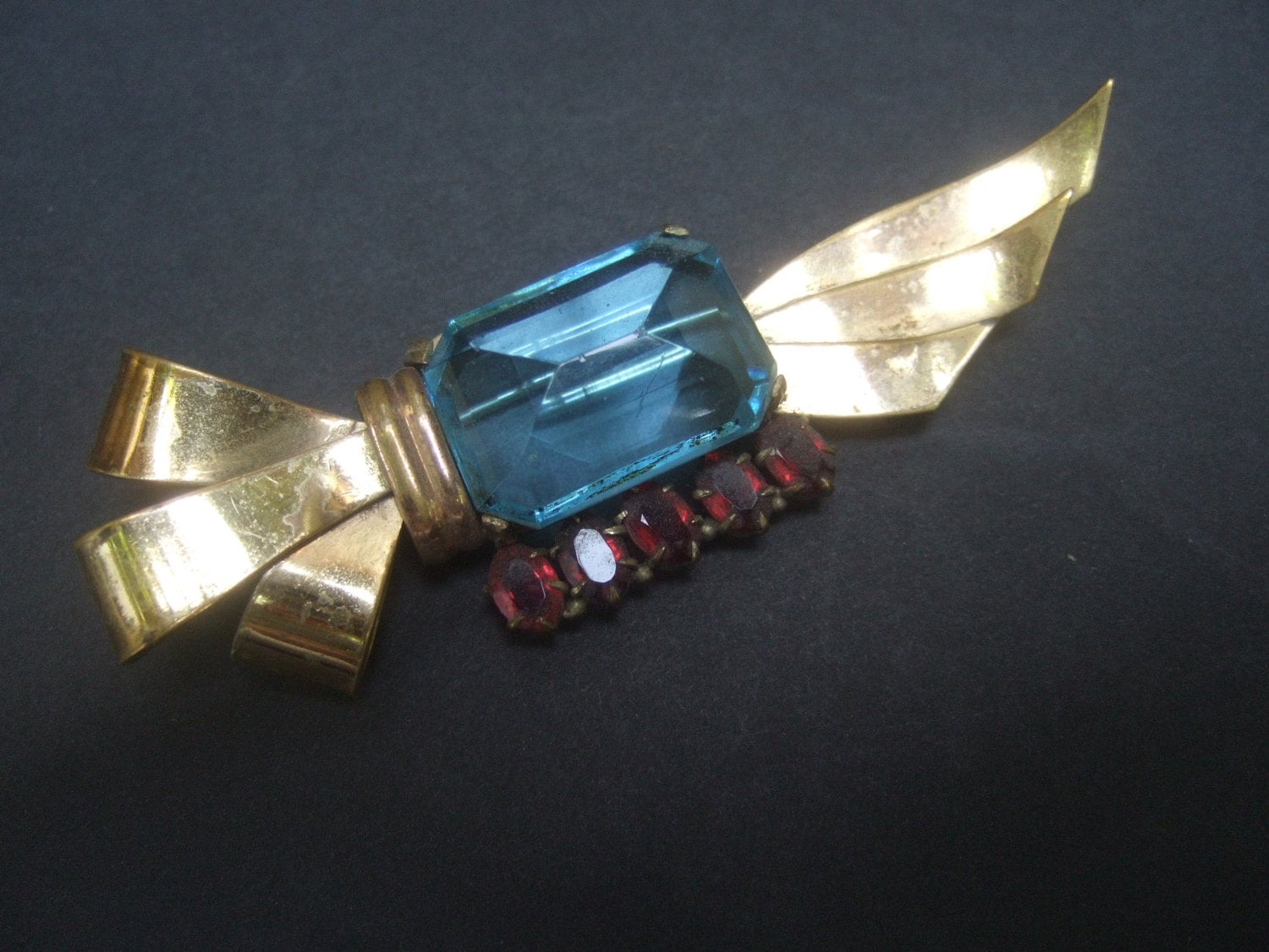 Art-Deco-Aquamarin Große Crystal Brosche C Der 1940Er Jahre Art-Deco-Aquamarin Große Crystal Brosche C Der 1940Er Jahre von worldmarketproductio