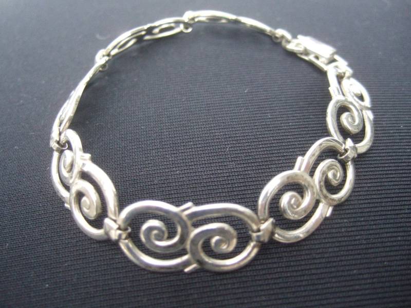 sterling Silber Klappglieder Armband C 1980Er Jahre sterling Silber Klappglieder Armband C 1980Er Jahre von worldmarketproductio